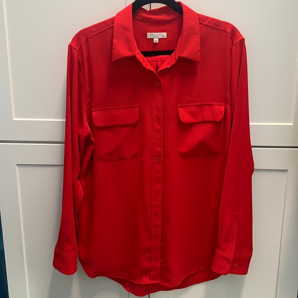 Great Red Classy Button Down